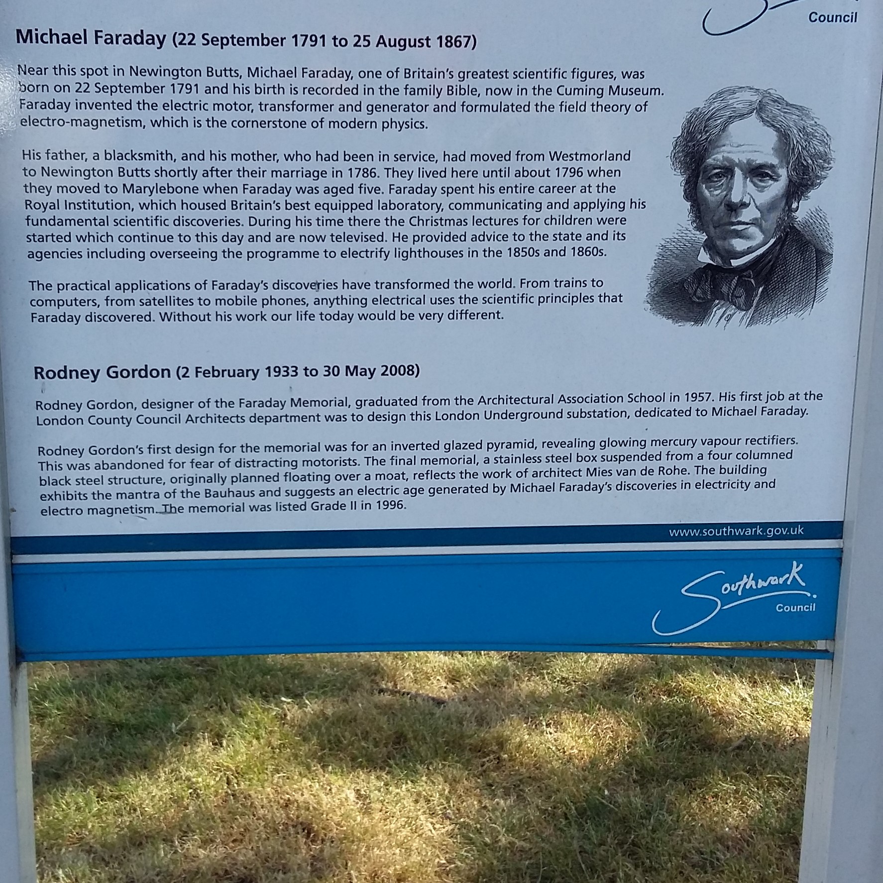 Faraday sign at Elephant